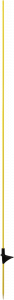 Glasvezelpaal 1,60m, 10 mm, met trede (10 stuks)