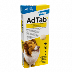 Adtab kauwtablet voor honden (&gt;22 - 45 kg) 3 tabletten