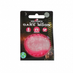 Dog Comets Glow in the Dark Moon Pink S