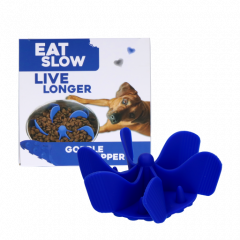 Eat Slow Live Longer Gobble Stopper M Blue