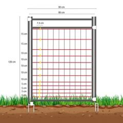 Hotgate doorgang voor netten 120cm x 81cm