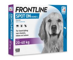 Frontline hond L 20-40 kg (4 pipetten á 2,68ml)