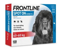 Frontline hond XL >40 kg (6 pipetten á 4,02ml)