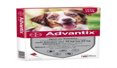 Advantix 250/1250 Spot-on 10-25 kg 4 pipetten