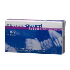 Handschoen Semperguard latex gepoederd S 100 stuks