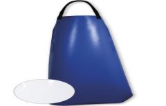 Melkschort blauw PE-gecoat