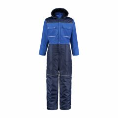 Gevoerde winteroverall - Korenblauw/Navy - mt. 48