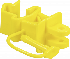 Standaard isolator met pin voor T-palen,geel (25 stuks/verpakking)
