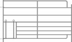 Steekfix hek XL met kruipgat voor lammeren 1,83 x 1,10 mtr 