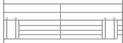 Steekfix hek XL met kruipgat voor lammeren 2,75 x 0,92 mtr 