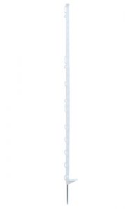 Kunststofpaal standaard wit 12-ogen 142cm